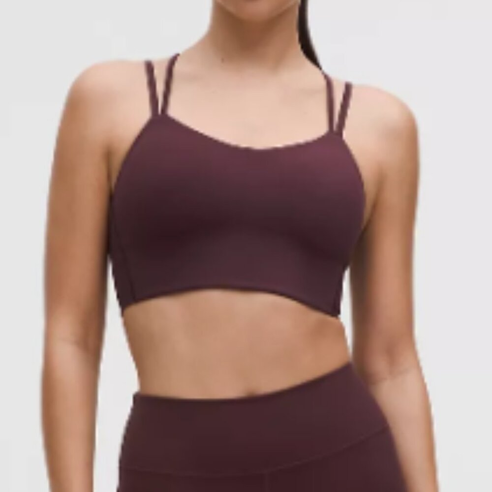 Lululemon Goodnight Plum Like a Cloud Longline Bra